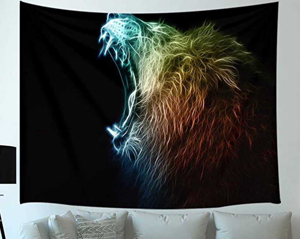 Animal Wall Tapestry - Lion Design