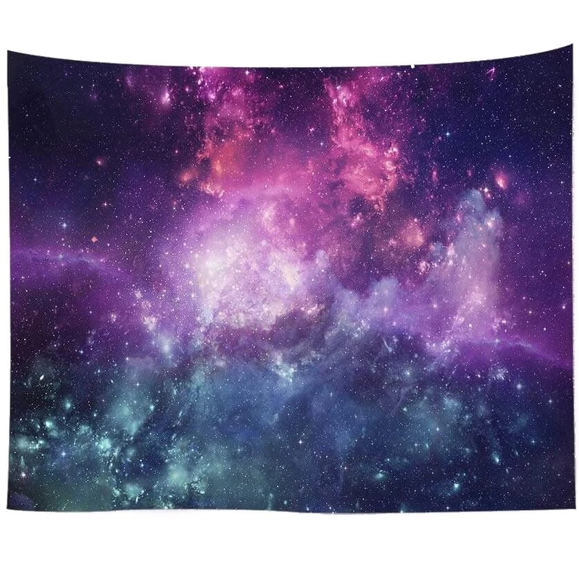 Pink and Blue Universe Tapestry